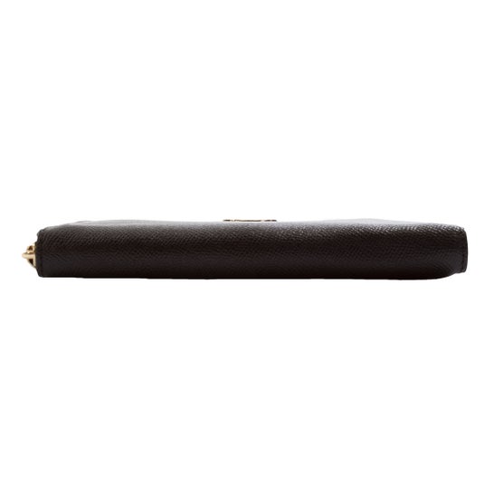 Coach Crossgrain Leather Accordion Zip Wallet, Black | Costco