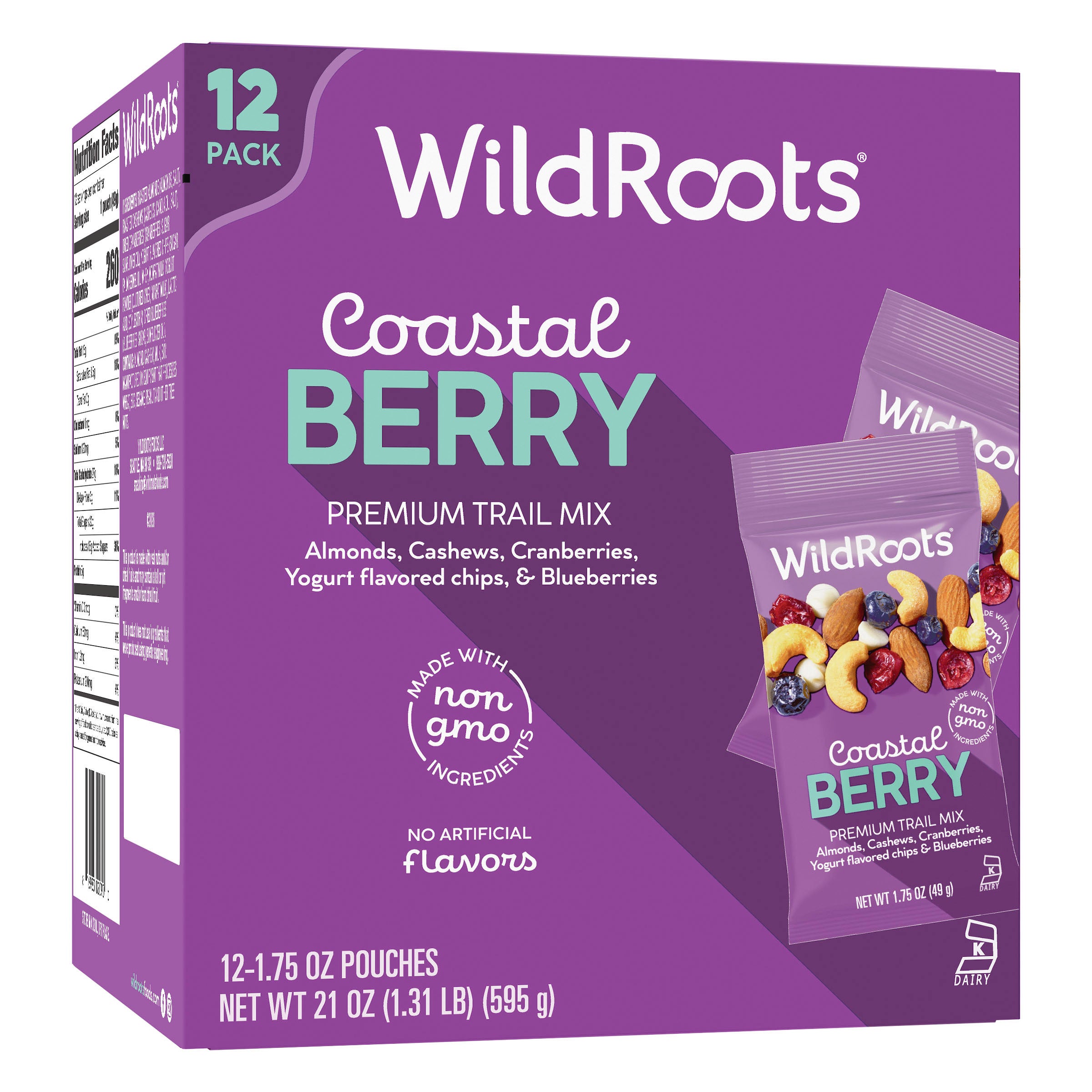 WildRoots Trail Mix, Coastal Berry Blend, 1.75 oz, 12-count | Costco
