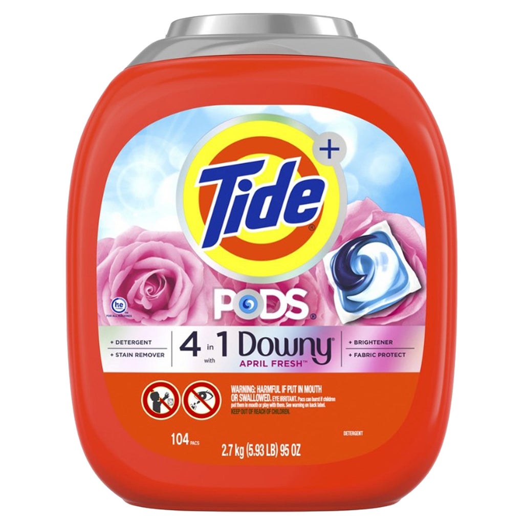 Tide Pods with Downy Laundry Detergent Pods, April Fresh, 104