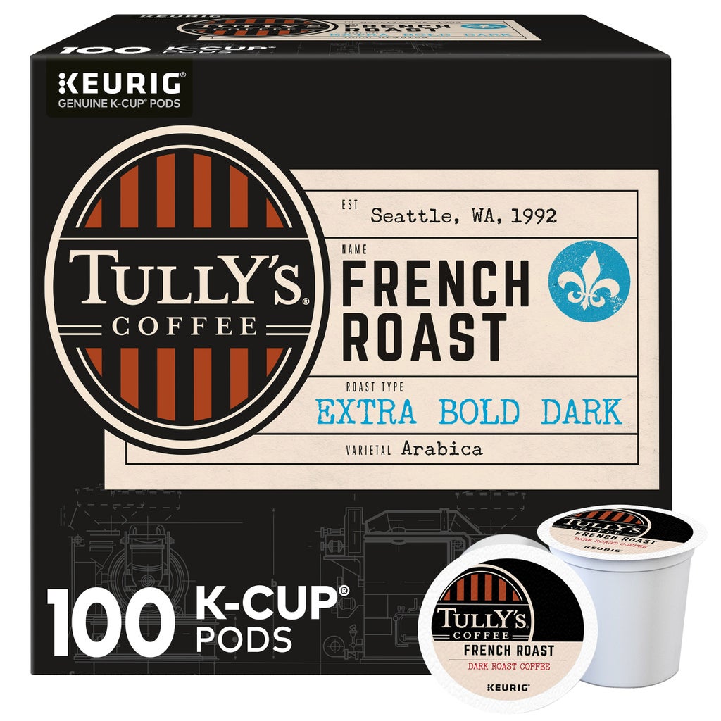 Tully's Coffee French Roast K-Cups Pods, 100-count | Costco