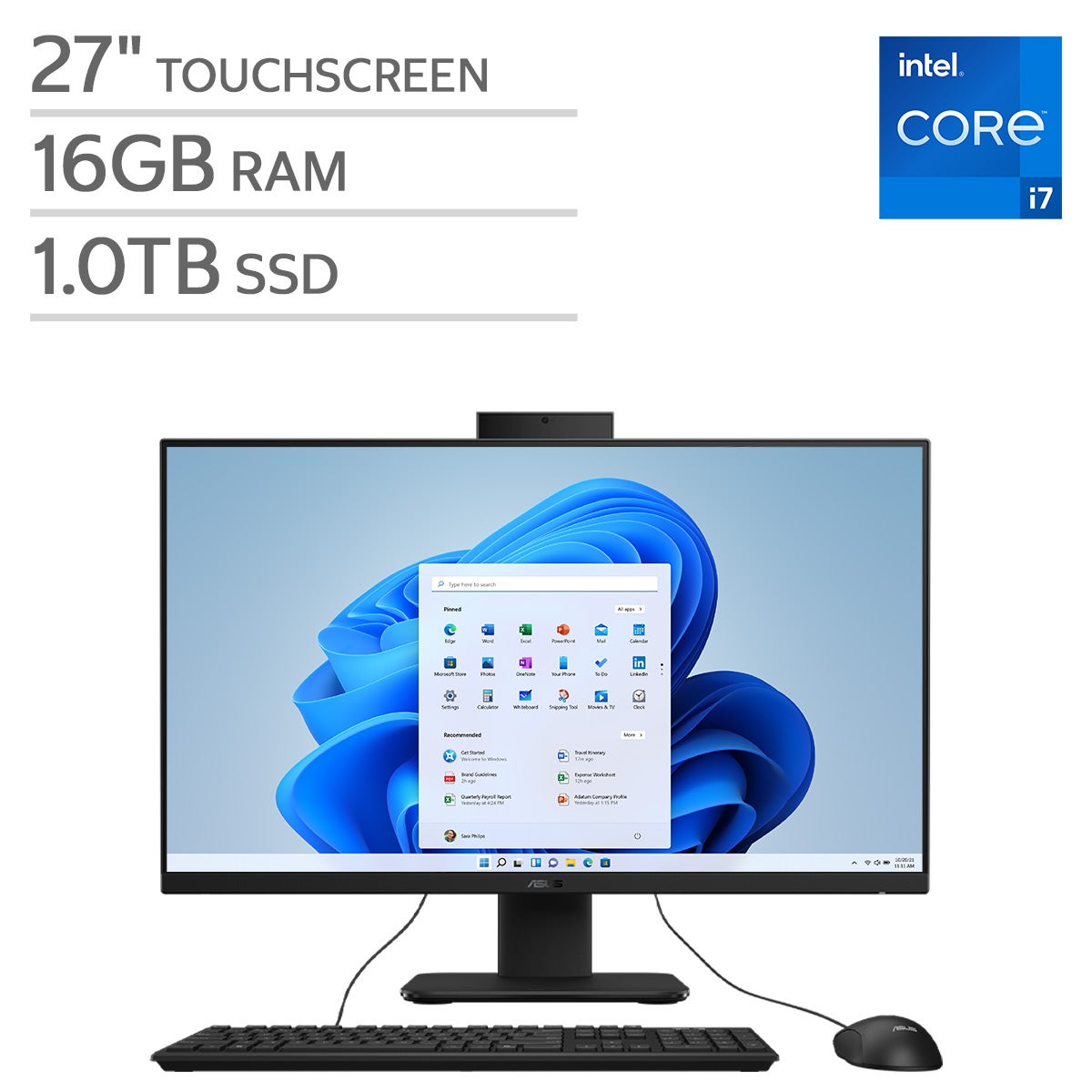 i9 10コア/16GB/SSD/750W/office/ワークステーション ASUS V400 27