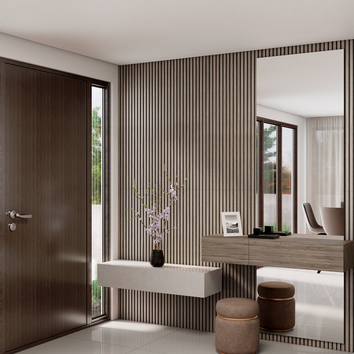 Artika Sonofold 8ft Decorative Slatted Sound-Absorbing Panel | Costco