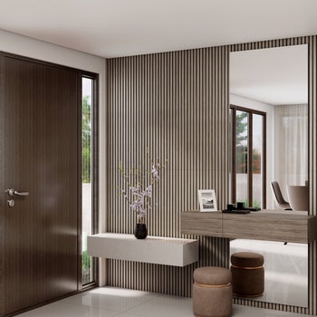 Artika Sonofold 8ft Decorative Slatted Sound-Absorbing Panel | Costco