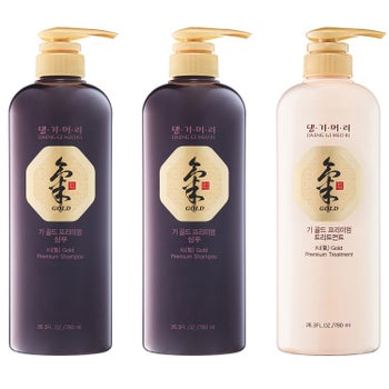シャンプー Danae premium Shampoo treatment set Daeng Gi Meo Ri Ki Gold Premium Shampoo and Treatment Set | Costco