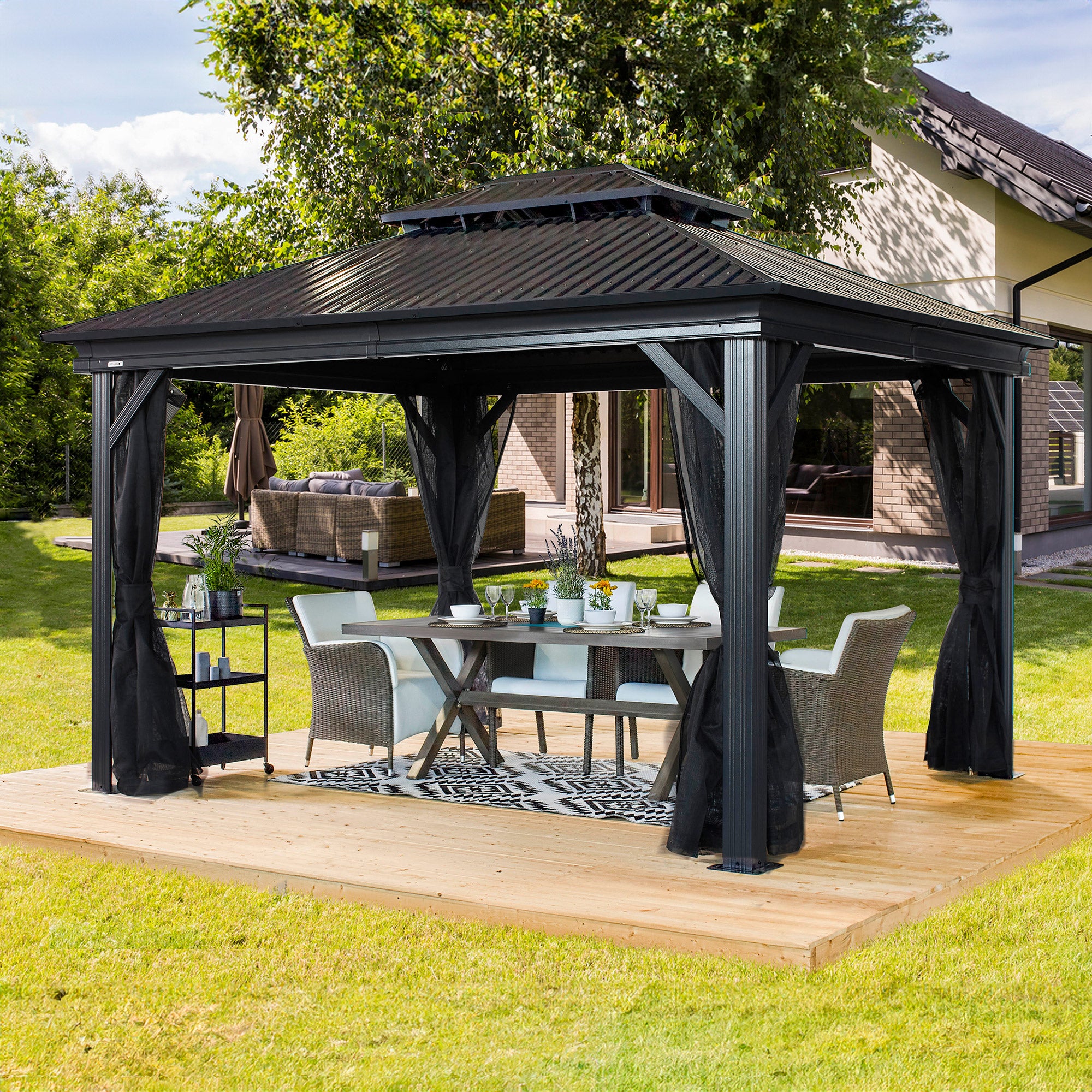 Sojag Kiana 10x12 Gazebo with Mosquito Netting | Costco