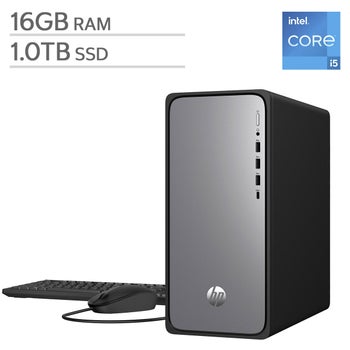 HP OmniDesk Desktop Tower – Intel Core i5-14400 - Intel UHD
