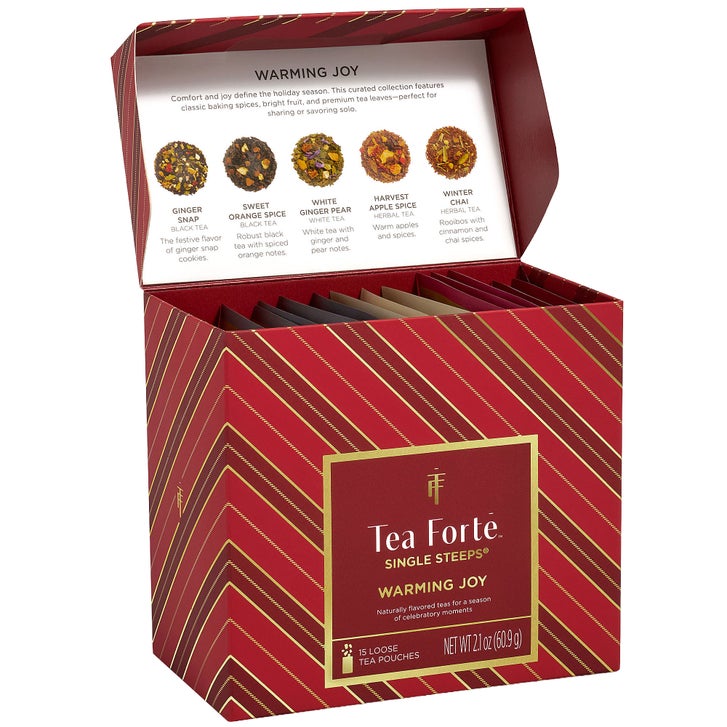 Tea Forté Warming Joy Loose Tea Set with 15 Loose Tea Pouches and