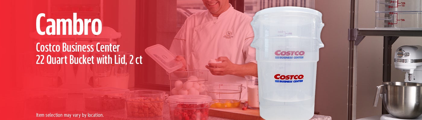 Cambro Costco Business Center 22 Quart Bucket with Lid, 2 ct