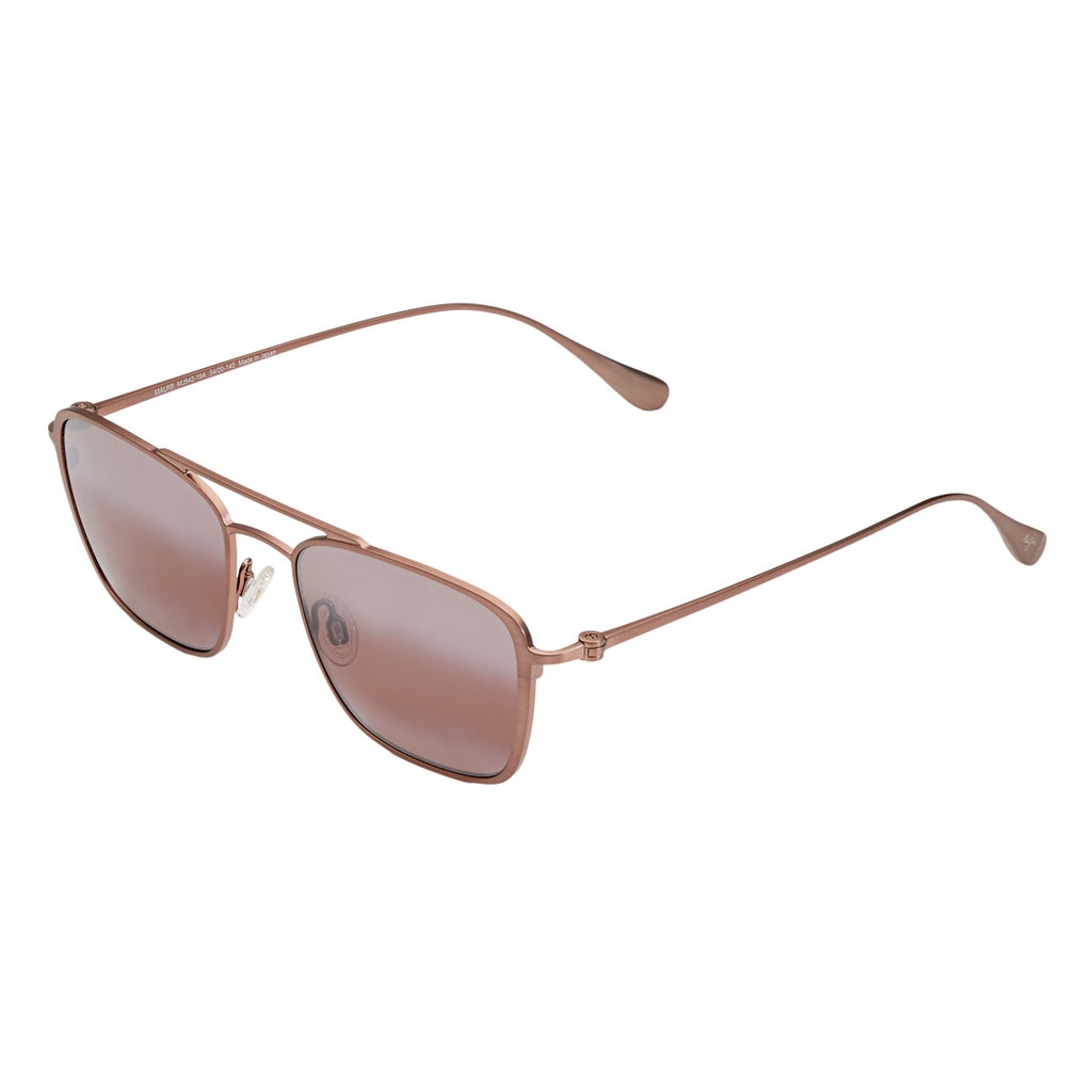 Maui Jim Ebb & Flow P542-07M Matte Brushed Burgundy Maui Sunrise
