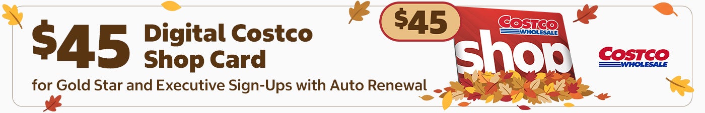 Costco 1-Year Gold Star Membership:  w/  Costco Shop Card