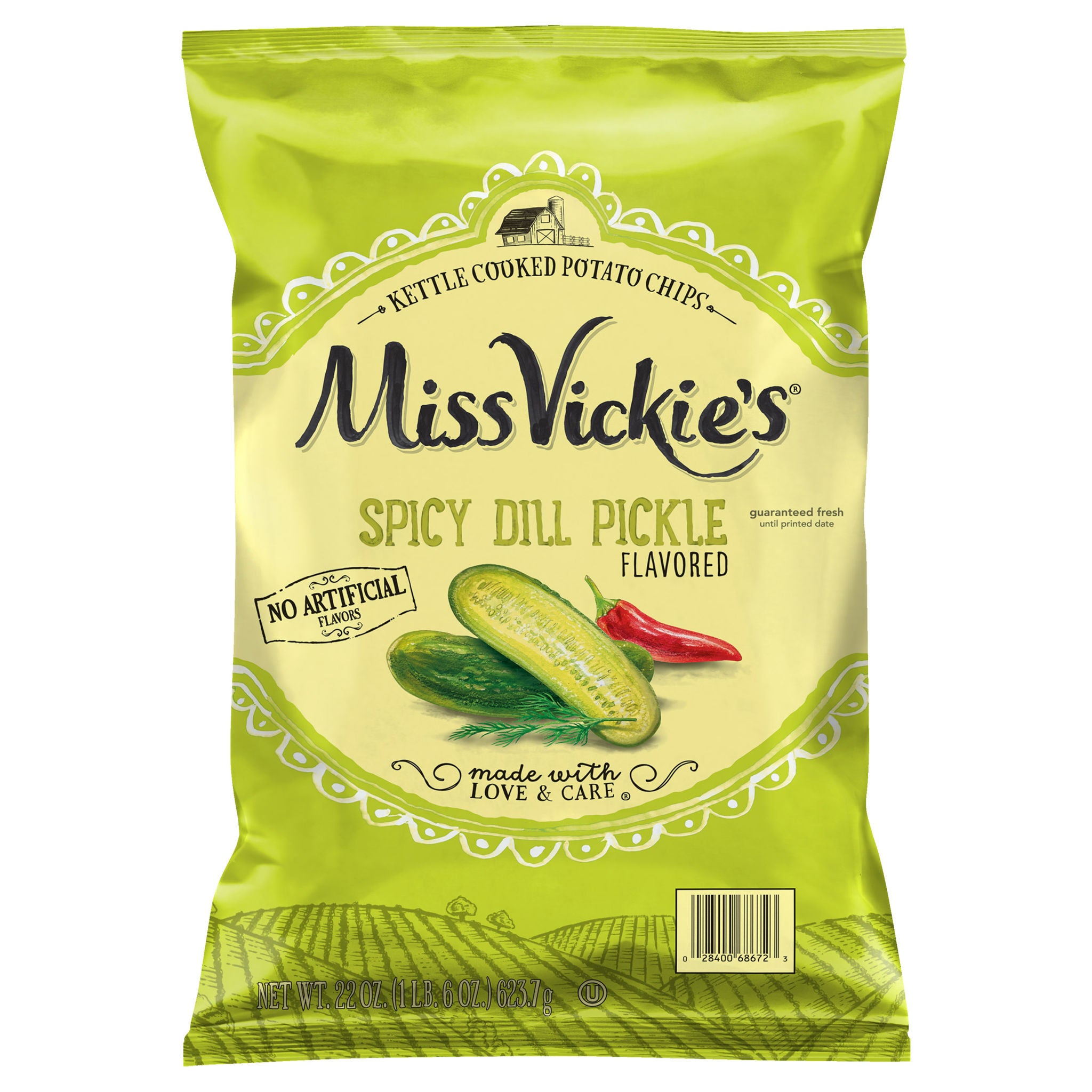 Miss Vickie's Spicy Dill Pickle Flavored Potato Chips