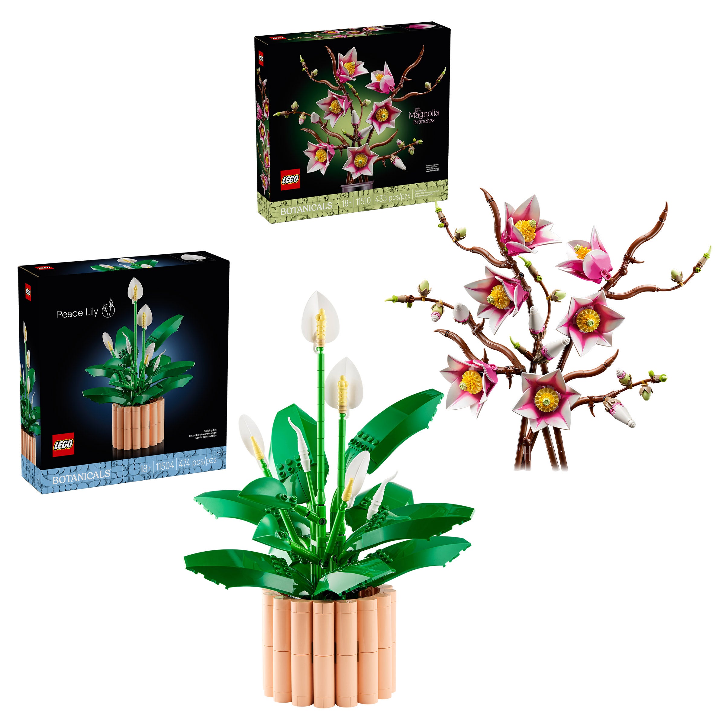Lego Peace Lily & Magnolia Branches Bundle