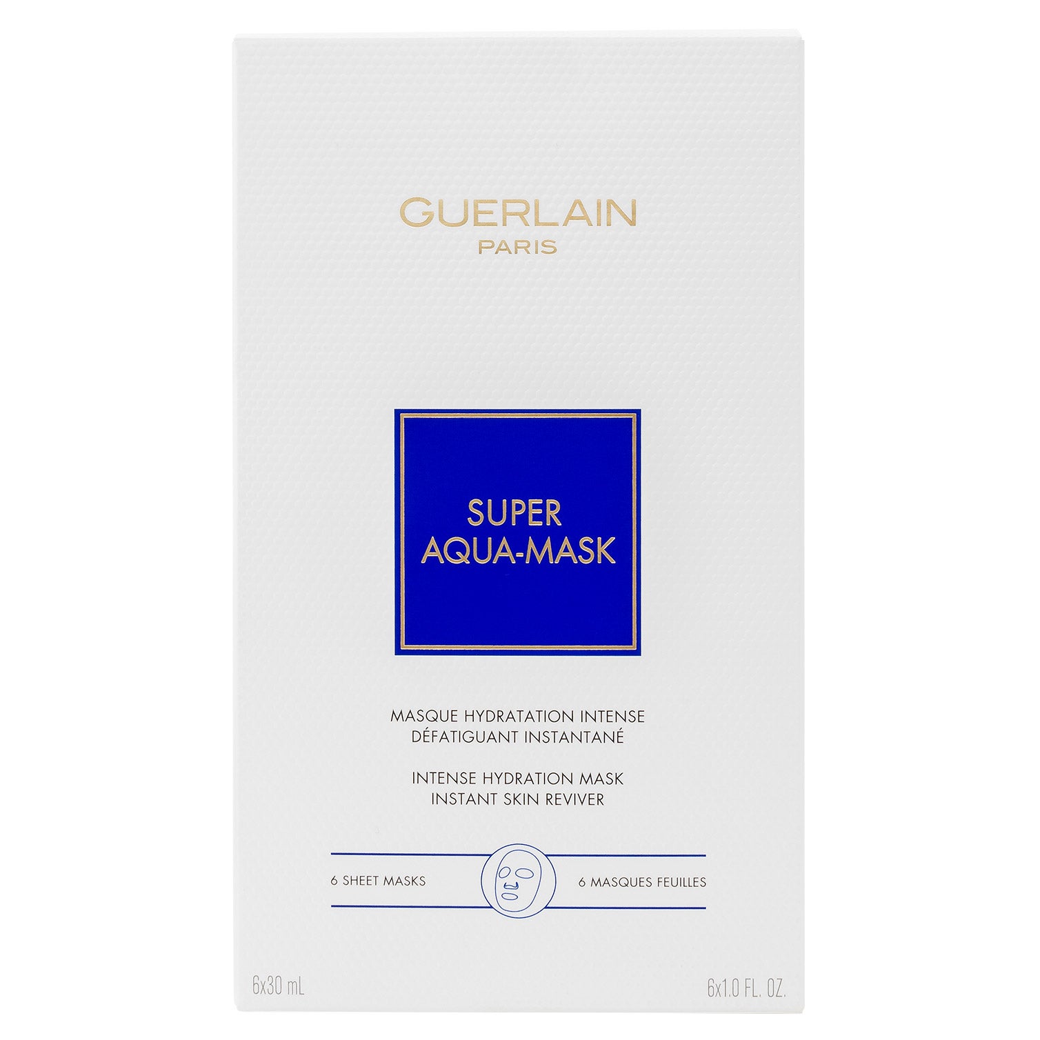 Guerlain Super Aqua-Mask - Masque hydration intense, 6 x 30 ml