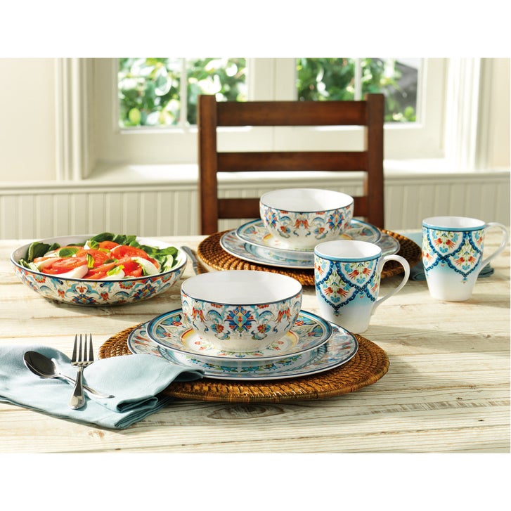 Tunisia 20-piece Porcelain Dinnerware Set | Costco