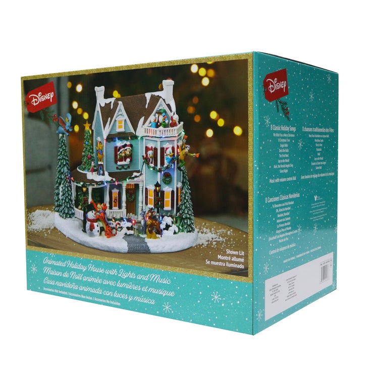 Disney Animated Holiday House with Lights and Music | Costco Disney Animated Holiday House with Lights and Music | Costco