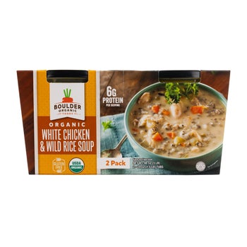 Boulder Organic Chicken Wild Rice Soup, 24 oz, 2-count