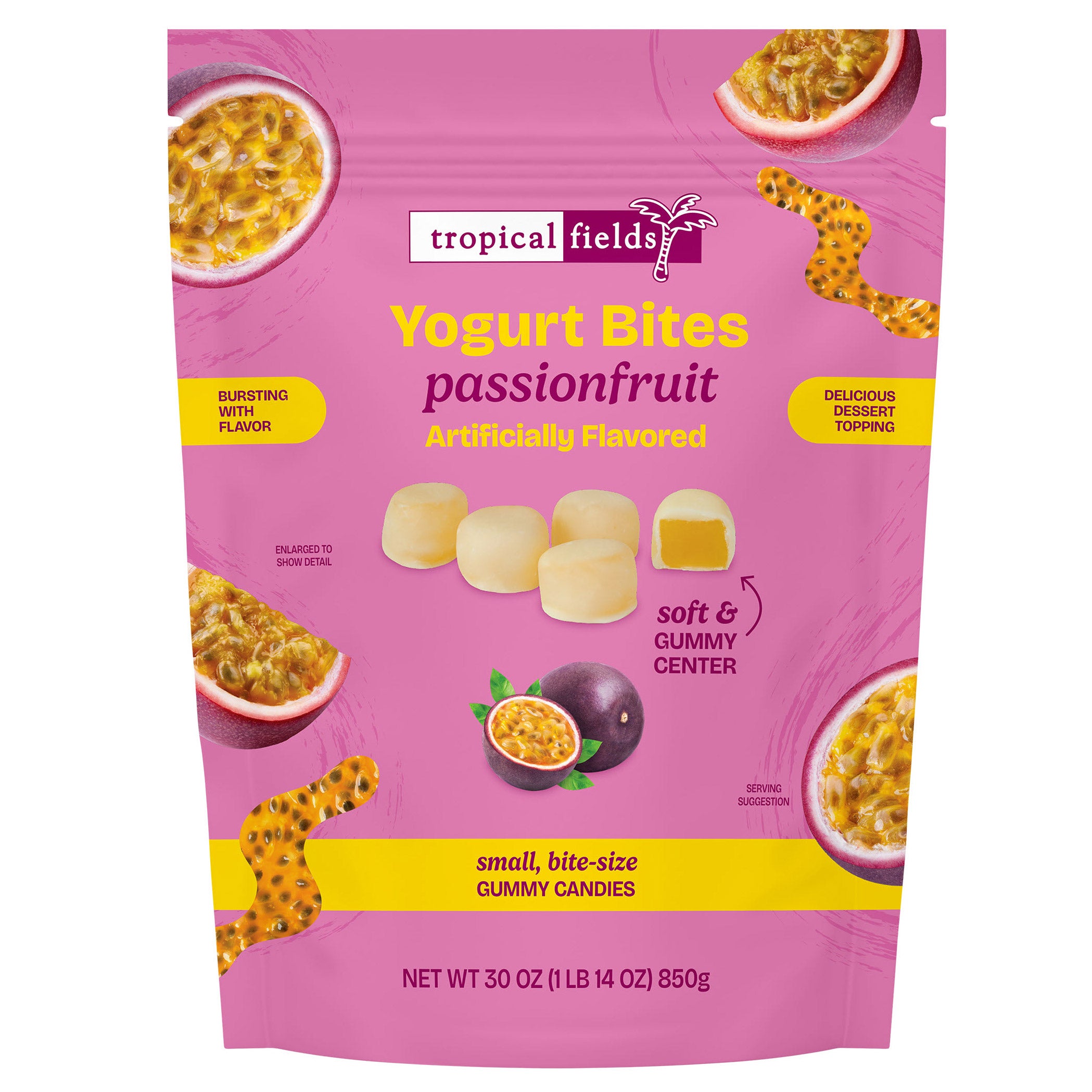 TROPICAL FIELDS YOGURT BITES PASSIONFRUIT 30 OZ