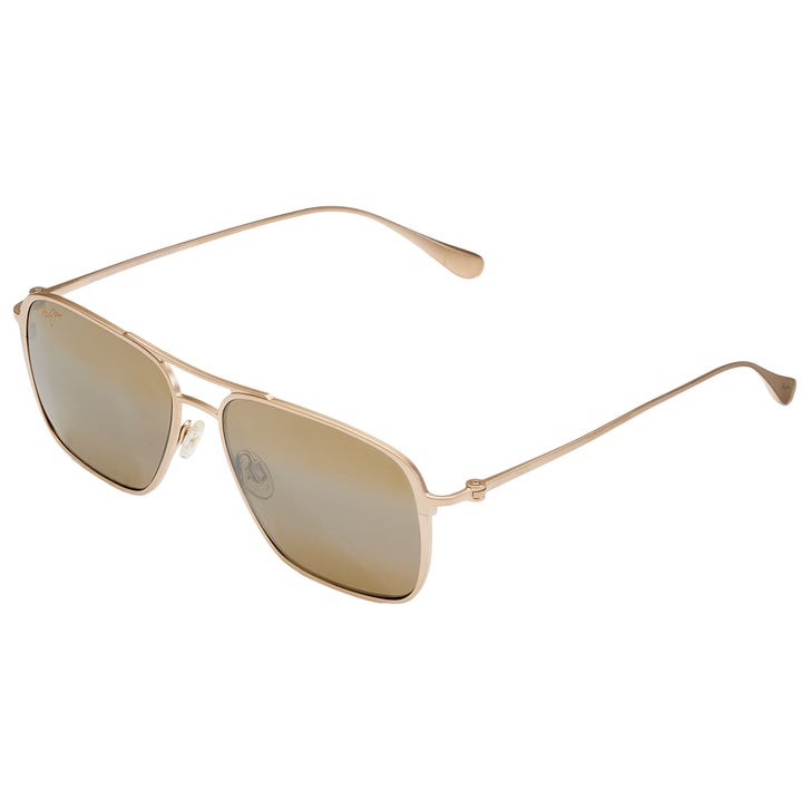 sun^⁠_⁠^ Maui Jim Beaches H541-16A Gold Bronze Brown Polarized Sunglasses