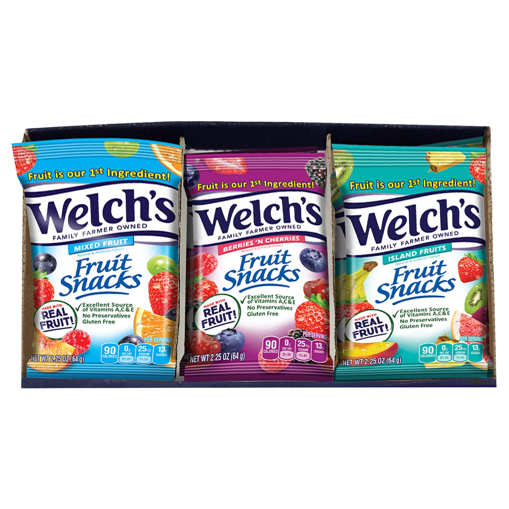 Welch's Fruit Snacks, Variety Pack, 2.25 oz, 20-count | Costco