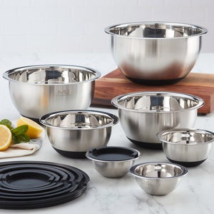 MIU Stainless Steel Mixing Bowl Set, 14-pieces