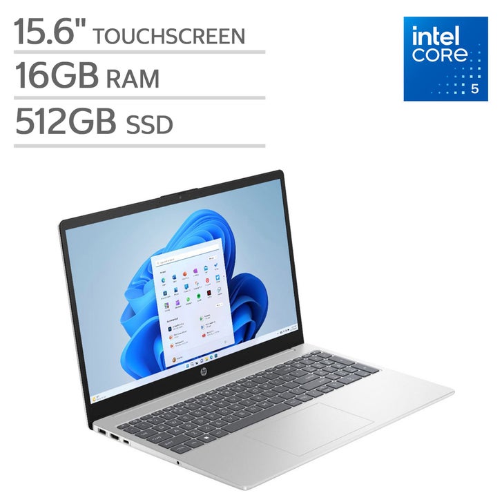 HP 15.6” Touchscreen Laptop- Intel Core 5 120U - 1080p - Windows
