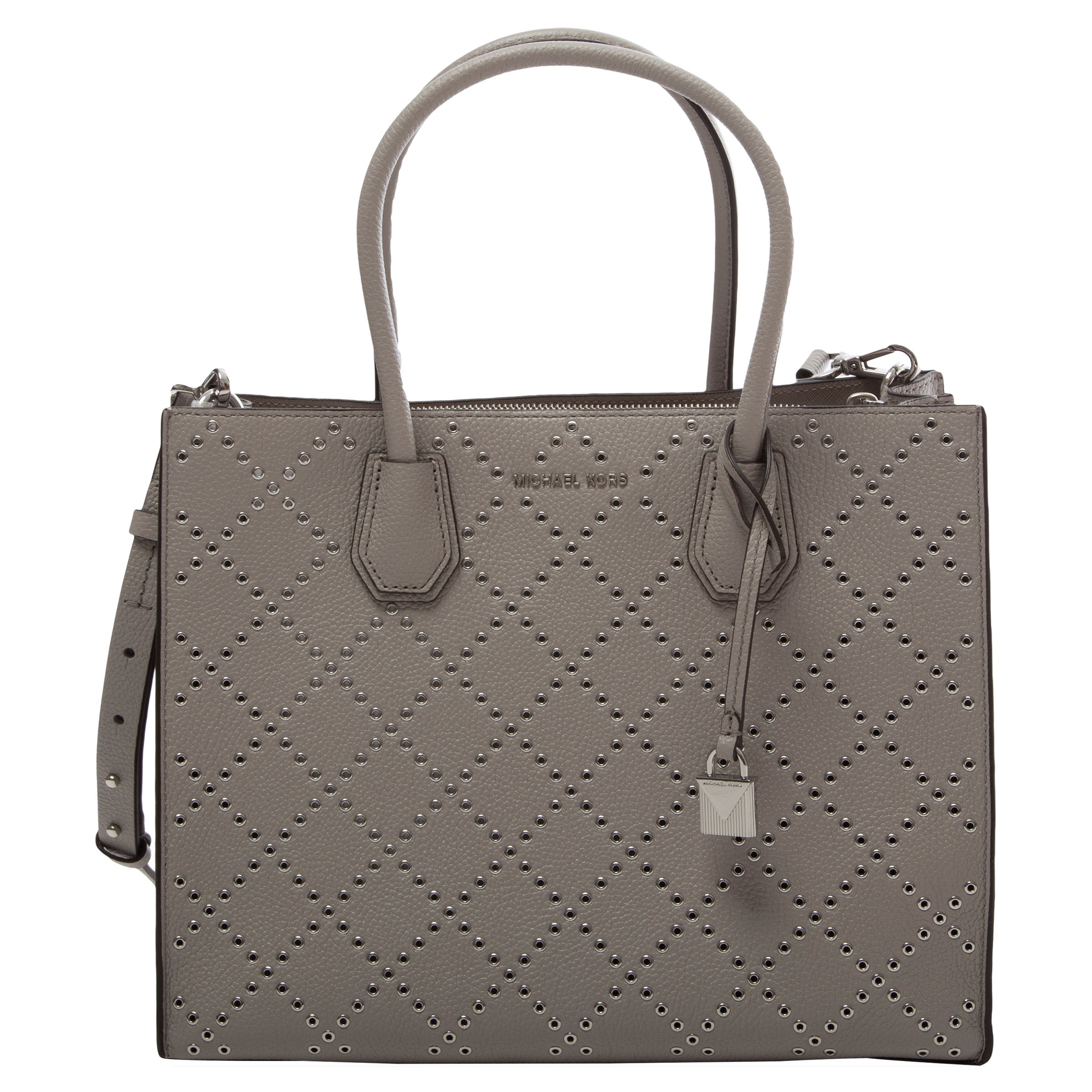 Michael Kors Mercer Large Convertible Tote, Gray | Costco