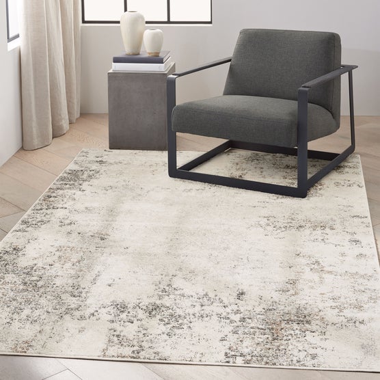 Calvin Klein Luminosity Ivory Gray Area Rug, 5'3