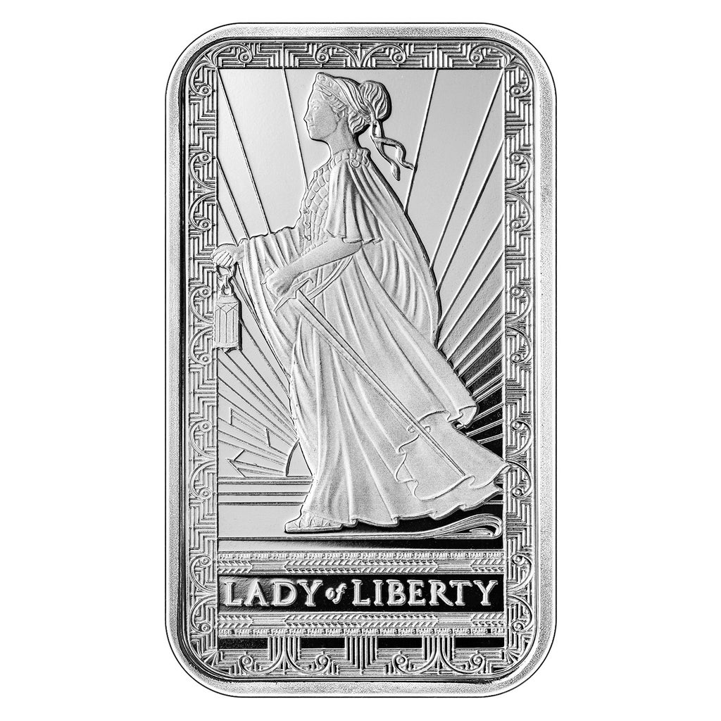 海外コストコ即完売モデル！　Lady of Liberty　1オンス　バー　銀貨 1 oz PAMP Lady of Liberty Silver Bar, 20-count | Costco
