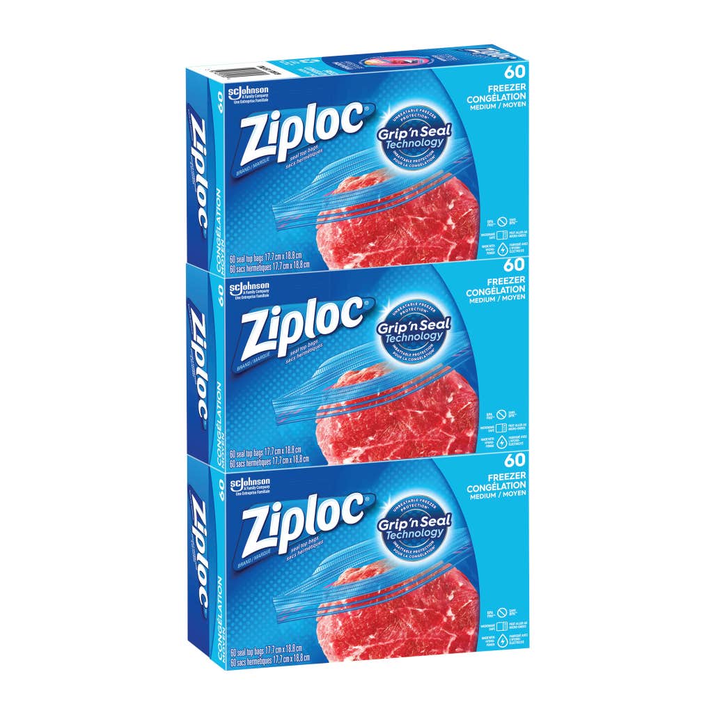 Ziploc medium freezer bags