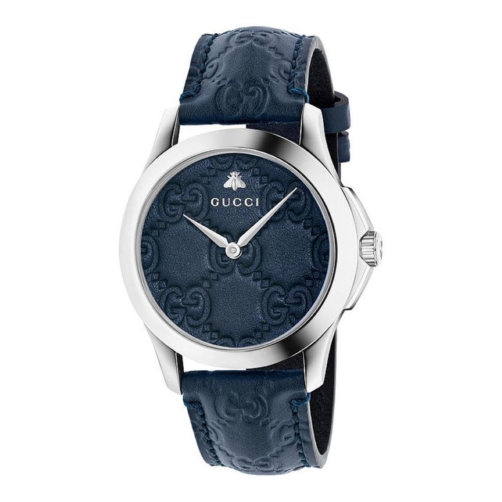 Gucci G-Timeless Guccissima Embossed Ladies Quartz Watch | Costco