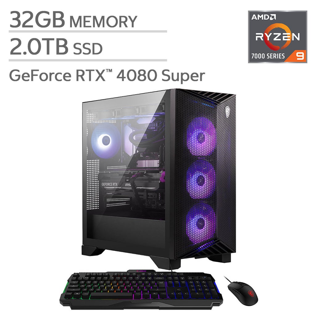 MSI Aegis ZS2 Gaming Desktop - AMD Ryzen 9 7900X - GeForce RTX