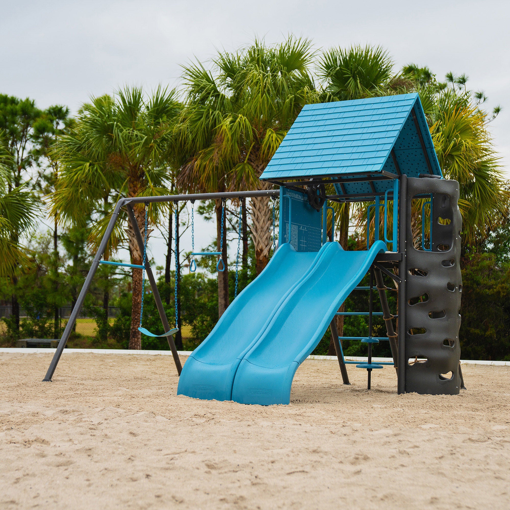 Lifetime Lookout Double Slide Swing Set — Do It Yourself