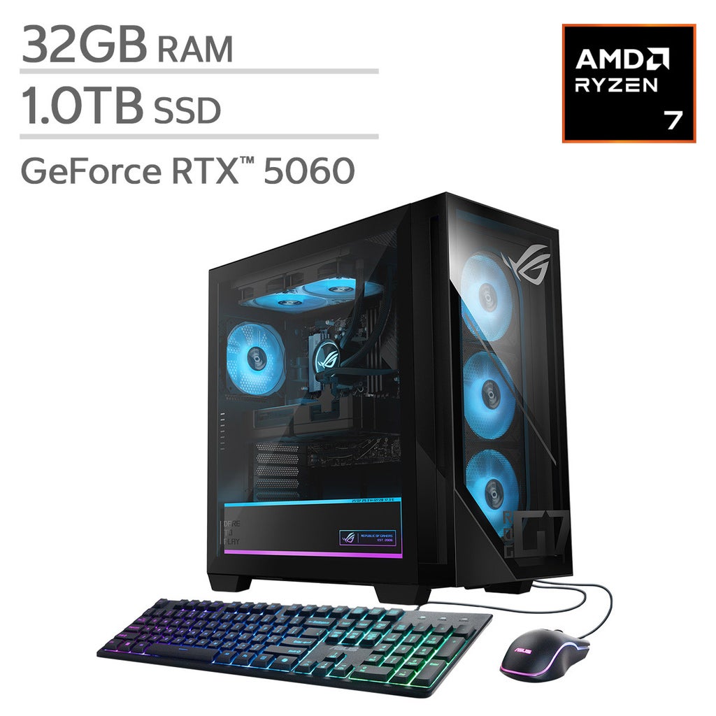 ASUS ROG GM700 58L Gaming Desktop - AMD Ryzen 7 8700F Processor
