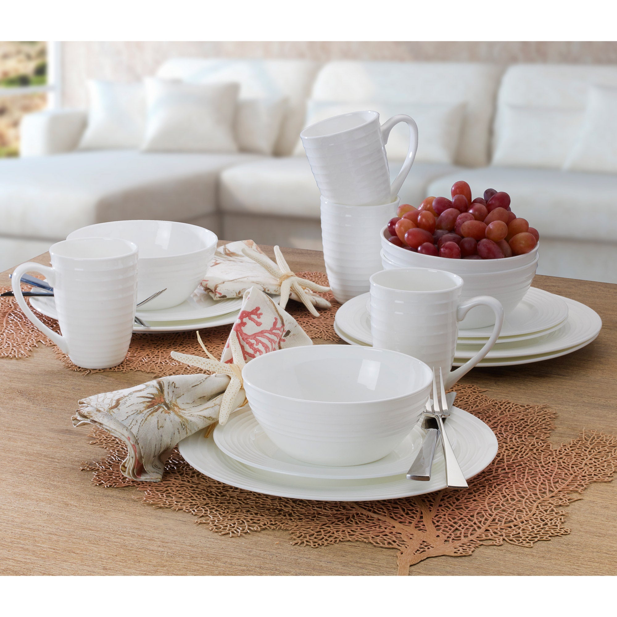 Mikasa Marseilles 16-piece Bone China Dinnerware Set | Costco