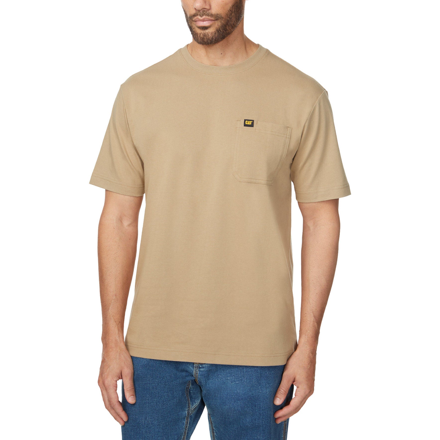 CAT Men's Short Sleeve Pocket Tee