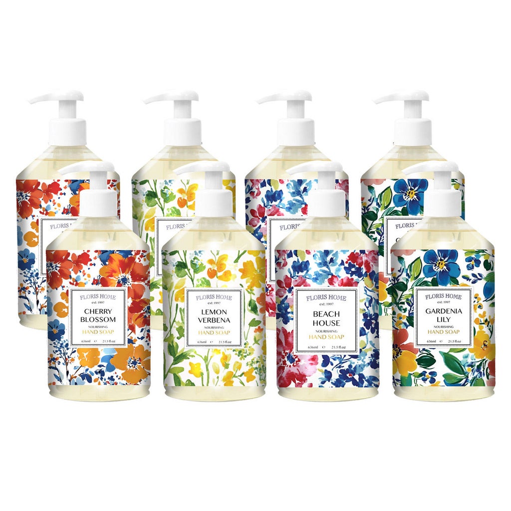 Home + Body Floris Hand Soap, 21.5 fl oz, 8-pack | Costco