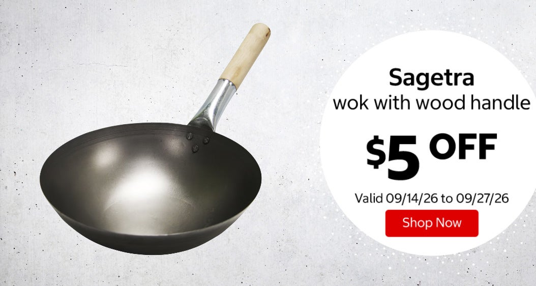 Sagetra wok with wood handle $5 OFF Valid 09/14/26 to 09/27/26 Shop Now 