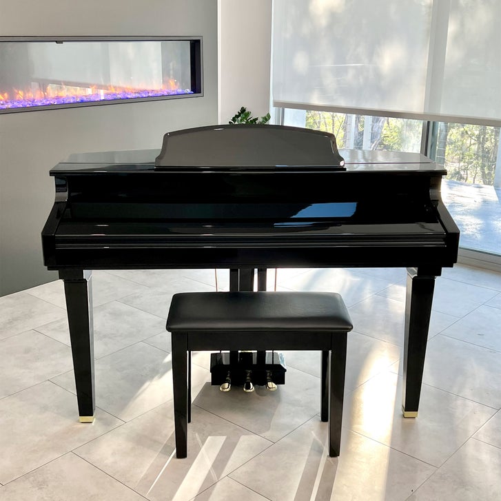 Artesia Pro A3 High Gloss Ebony Micro Grand Piano | Costco