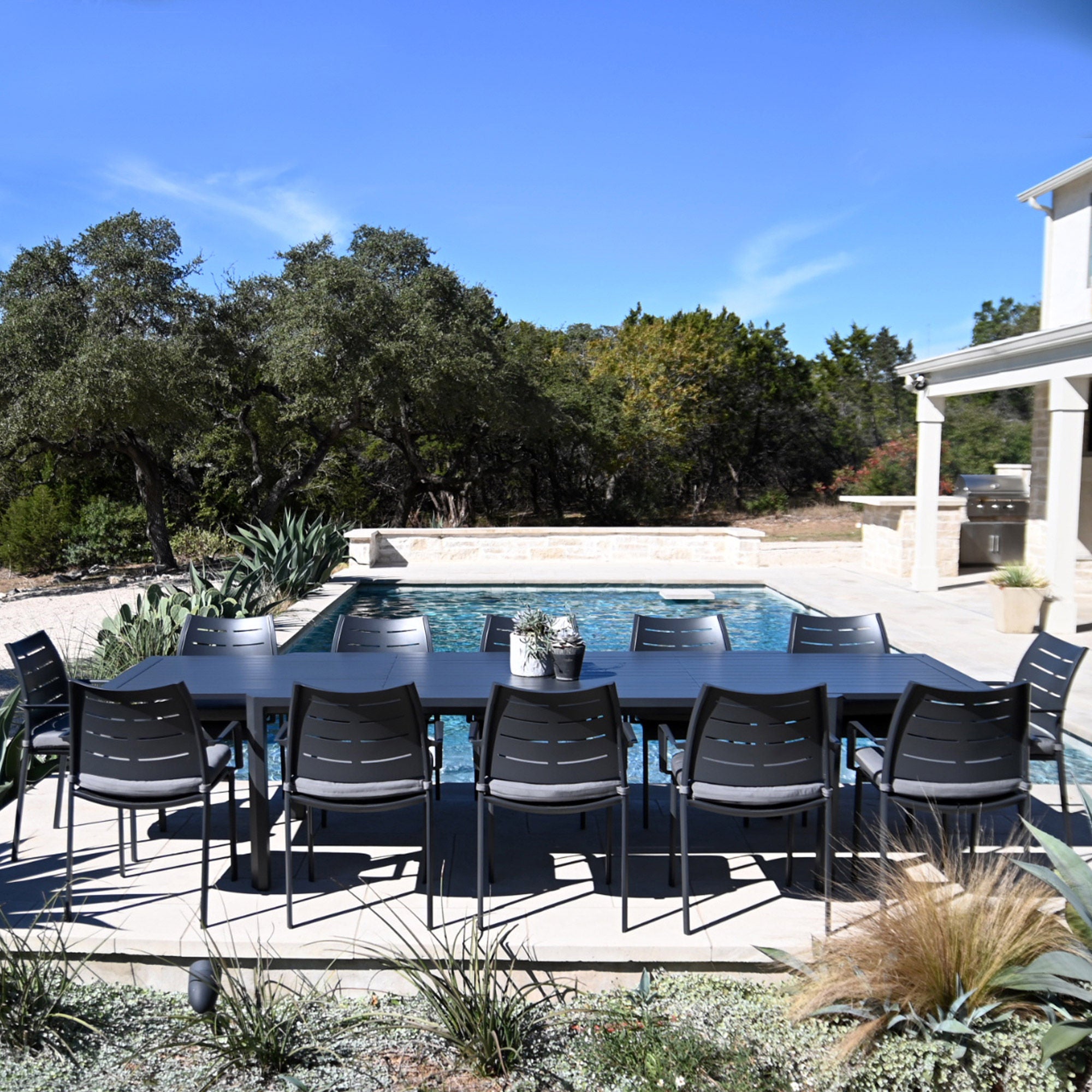 St. Kitts 13-piece Outdoor Patio Dining Set | Costco