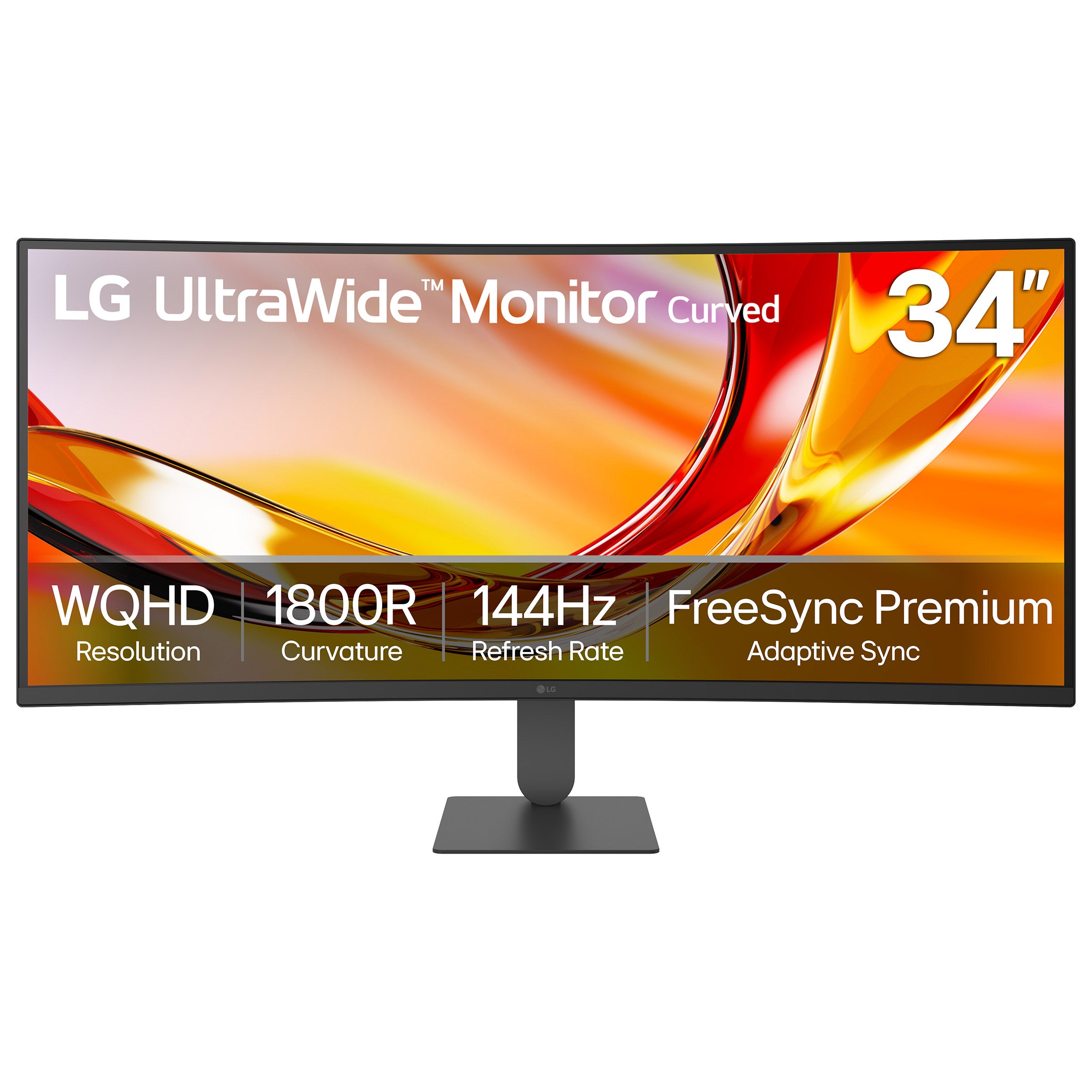 LG 34-inch UltraWide WQHD 144Hz HDR10 Curved Computer Monitor with