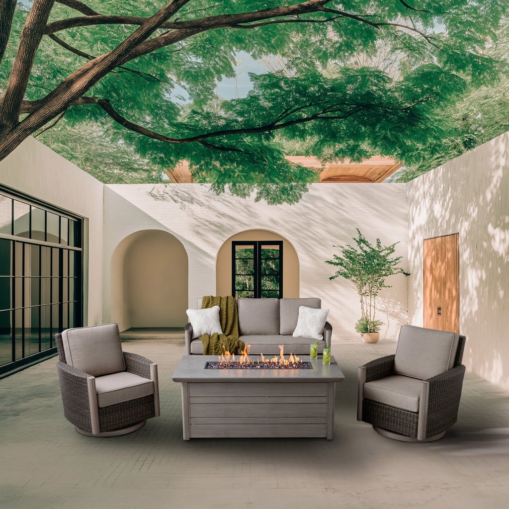 (★取引中 ちゃあちゃん) IGNIO テント＆タープセット おまけ付き！ Agio Parkfield 4-piece Outdoor Fire Chat Set | Costco