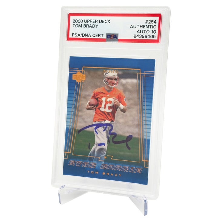 Tom Brady Autographed 2000 Upper Deck Rookie Card #254 New England