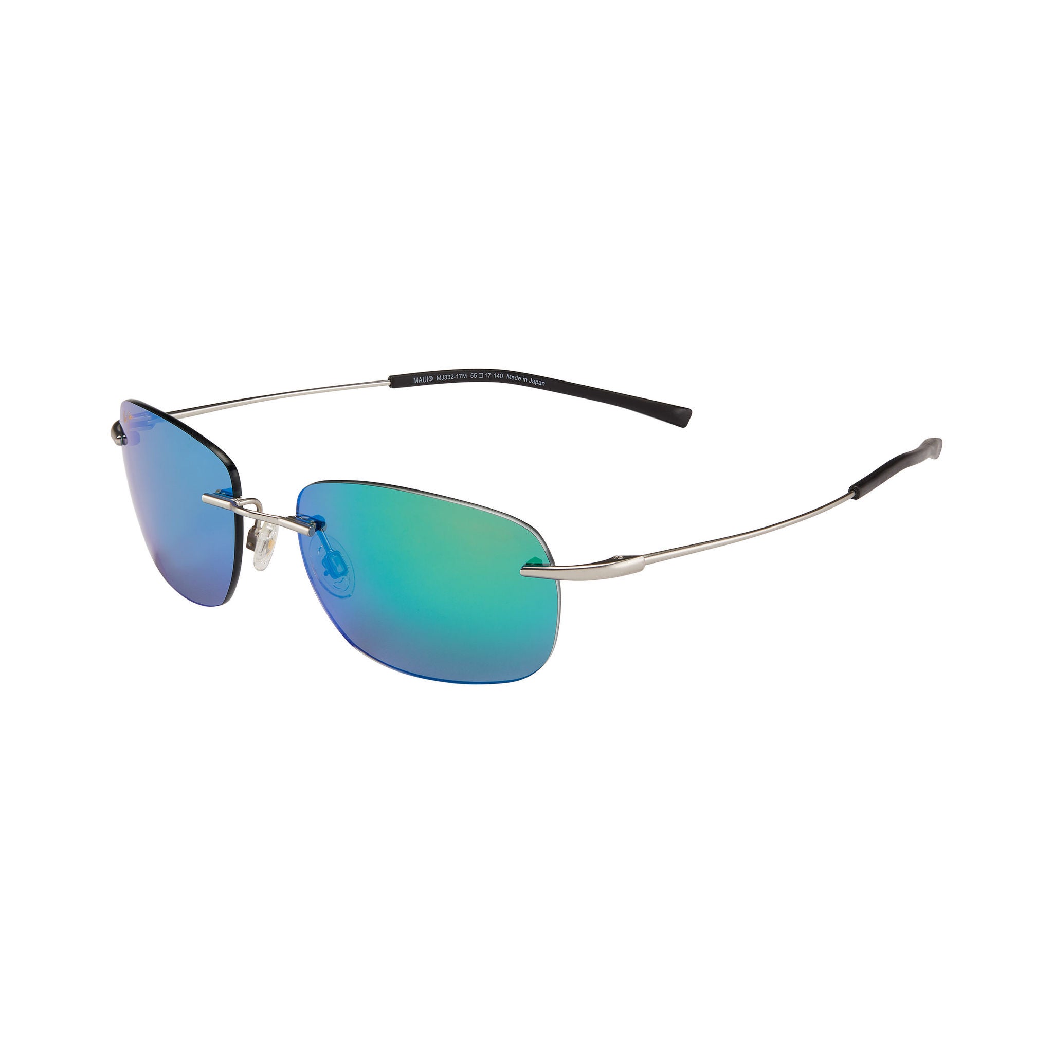 Maui Jim Nanea GM332-17M Matte Silver MAUIGreen Polarized