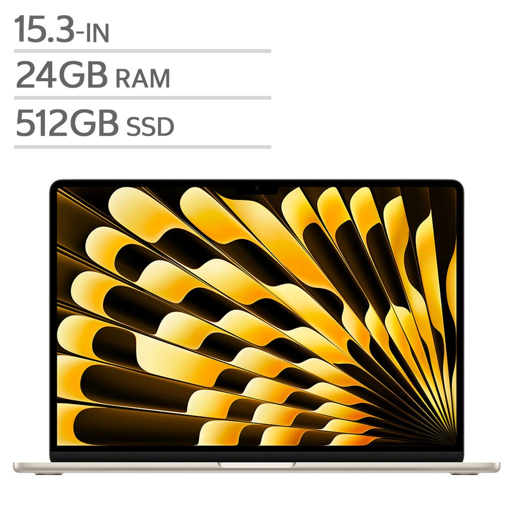 Apple MacBook Air 15.3 in., Apple M4 Chip – 24 GB RAM, 512 GB SSD