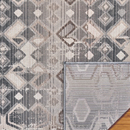 Sierra Indoor/Outdoor Area Rug, Mohave Gray Beige, 7’10” x 10’ | Costco