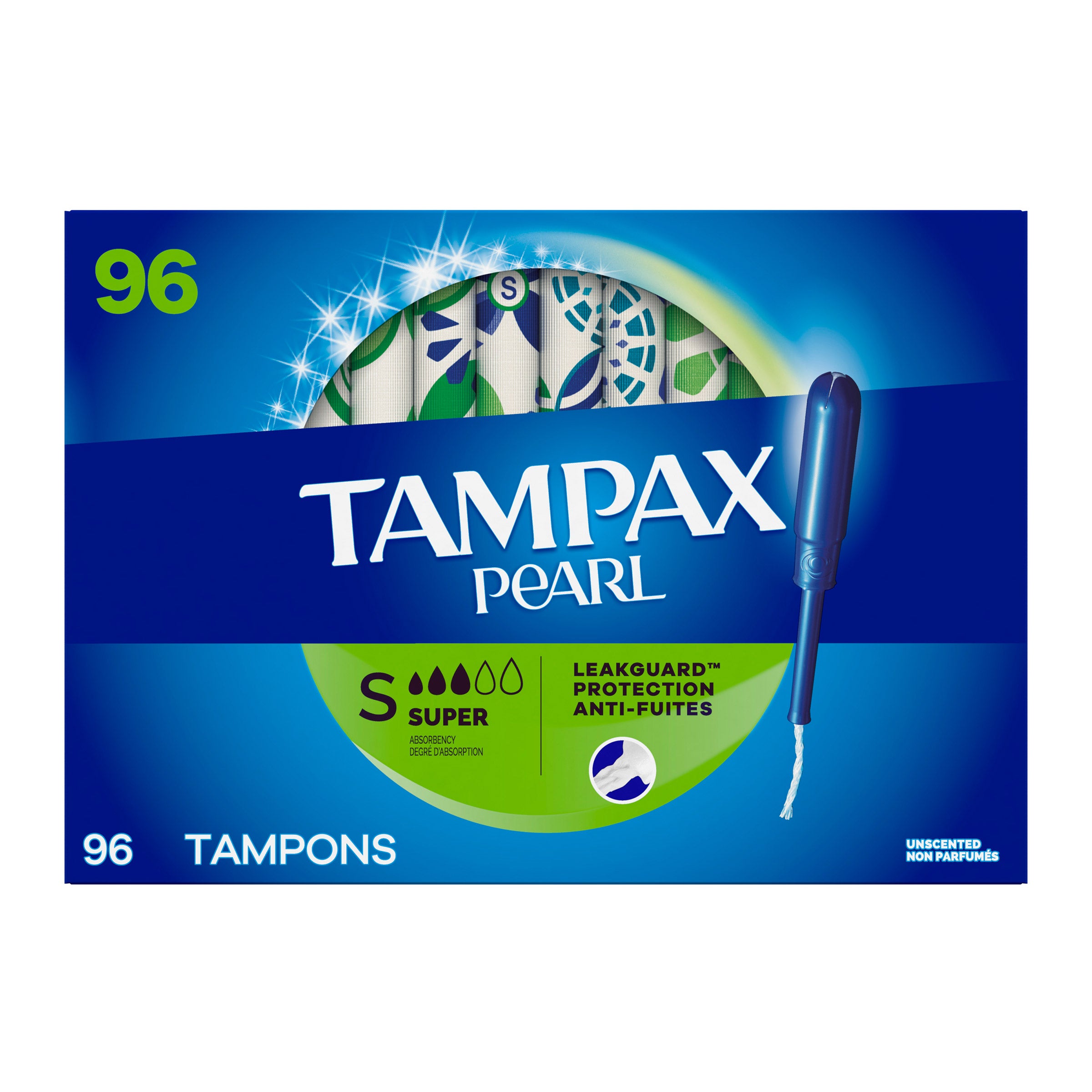 Tampax Pearl Super Tampons, 96-count | Costco