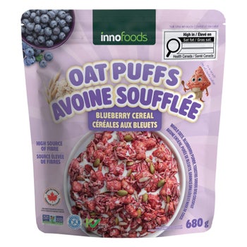Innofoods Oat Puffs Blueberry Cereal, 680 g