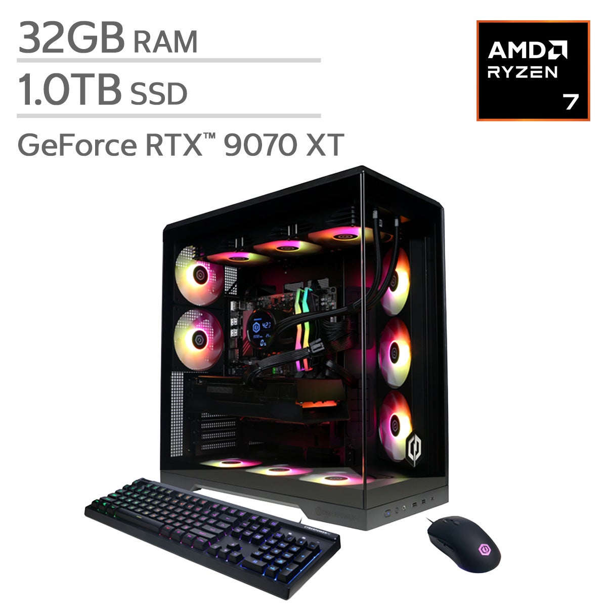 CyberPowerPC Gamer Supreme Gaming Desktop - AMD Ryzen 7 9800X3D