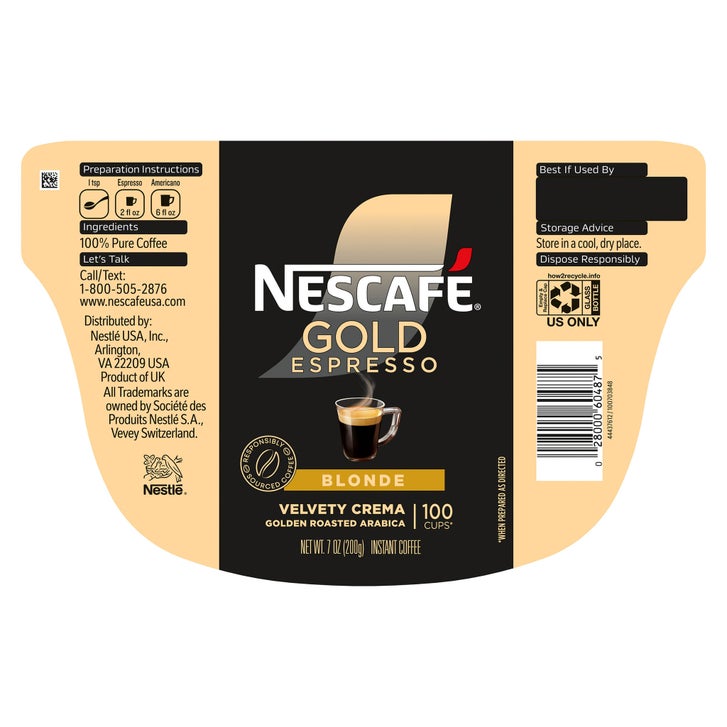Nescafé Blonde Gold Instant Espresso, 7 oz | Costco