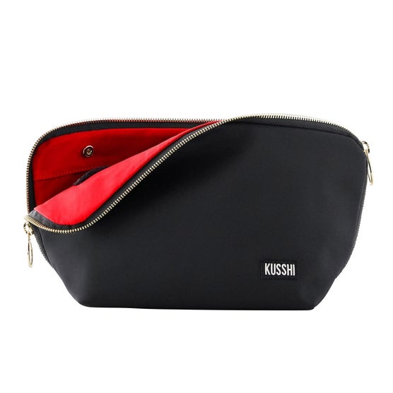 KUSSHI Signature Makeup Bag with Snap-in Brush Organizer | Costco